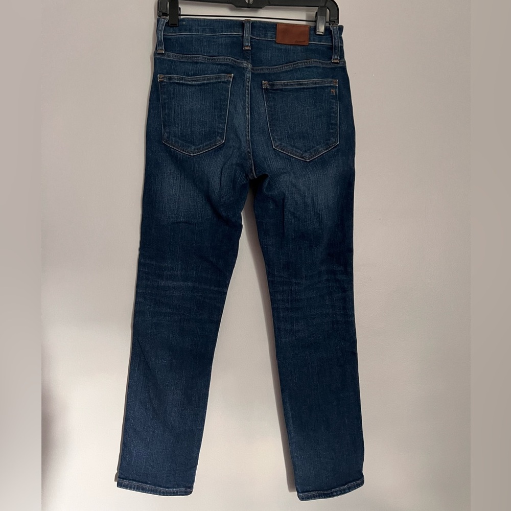 Madewell Slim Straight Women’s 28 6 Stretch Blue Denim Jeans Slim Straight 28x27 - Picture 2 of 15